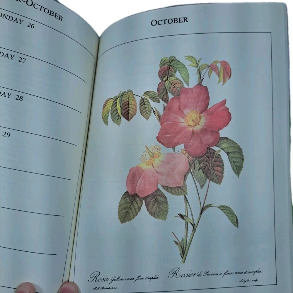 Vintage Avon Calendar of Roses 1983 Hardcover NOS!
